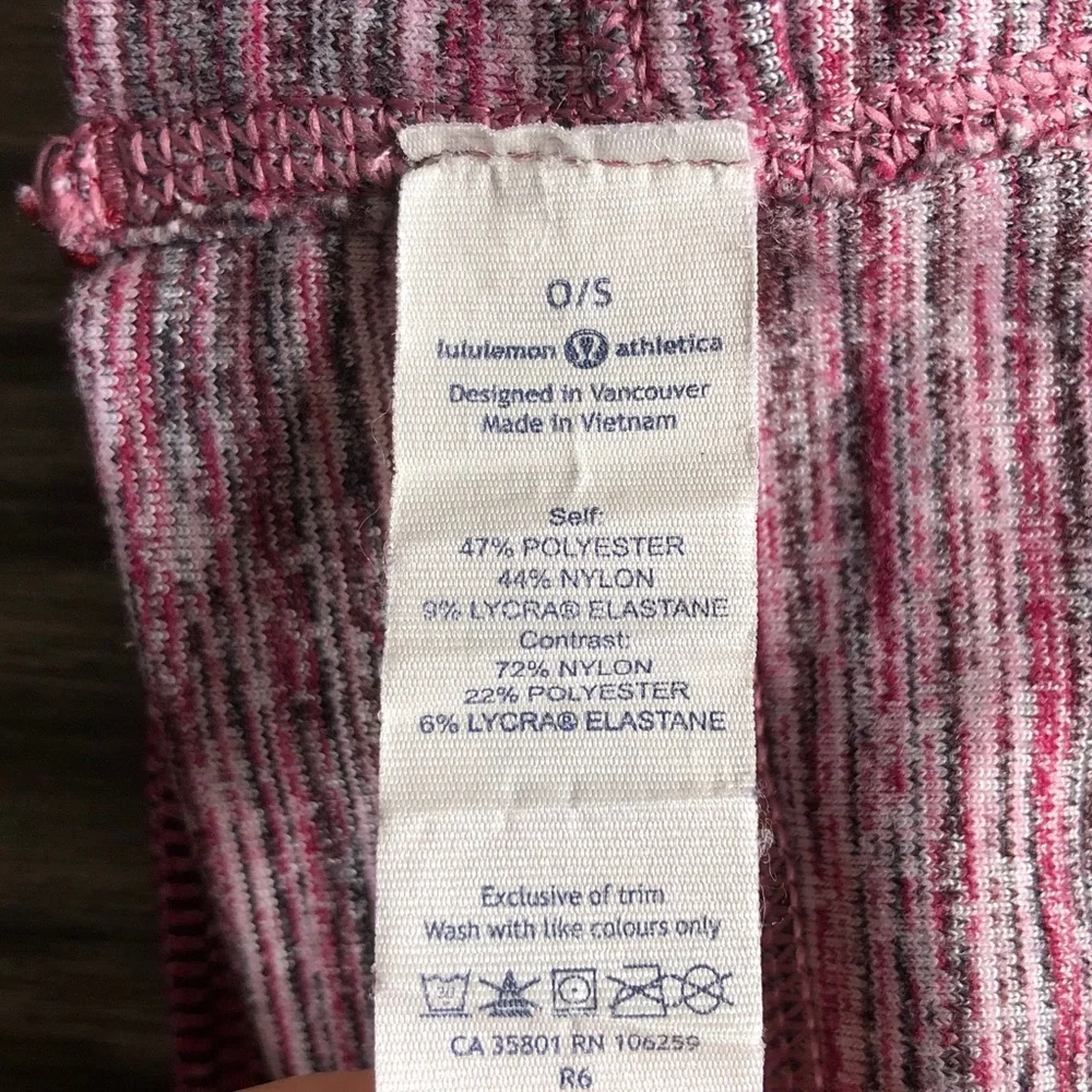 Lululemon Run and Done Ear Warmer Headband Ponytail Space Dye Berry W9M73S